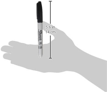 Sharpie Permanent Markers, Fine Tip, Black, 12 Count - Office Supplies, Quick Drying, Fade Resistant, For Wood, Plastic, Paper, Metal, And More - Image 4