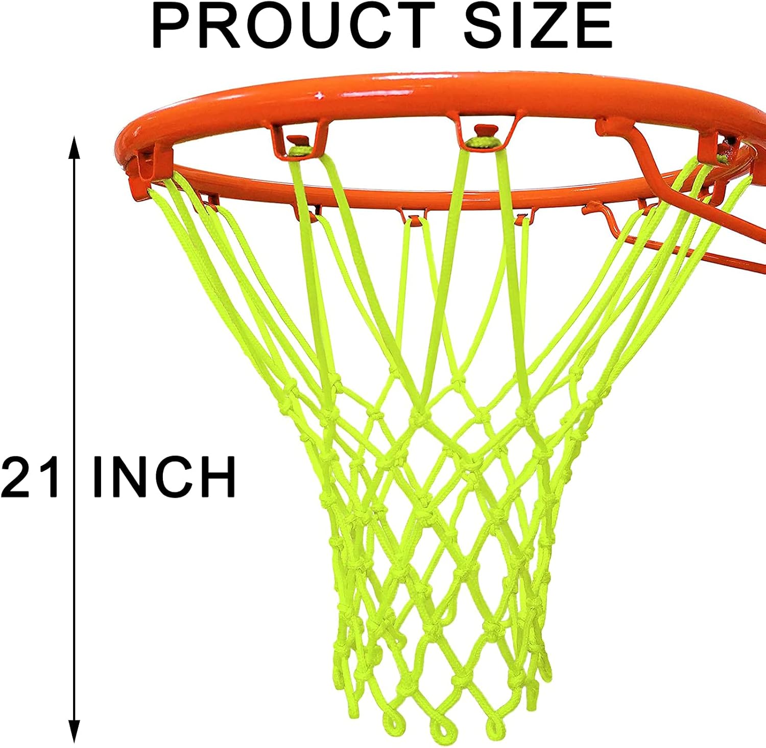 Glow Basketball Net, Nightlight Basketball Net Luminous Outdoor Portable Sun Powered Sport Nylon - Image 2