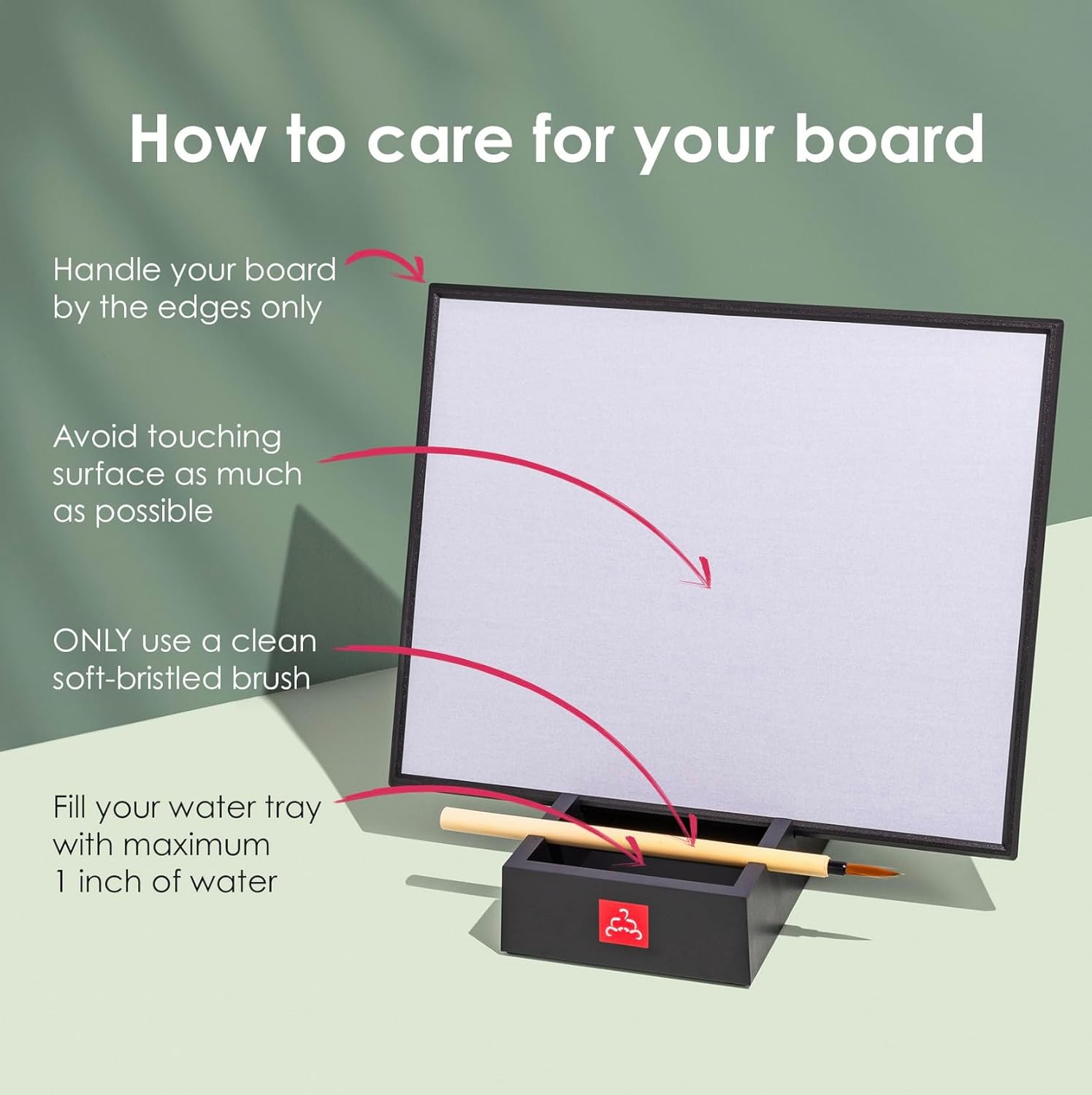Buddha Board – The Original Water Painting Board for Mindfulness & Creativity – Unique Gift for Artists, Adults & Kids – Mess-Free Zen Art Supplies - Image 4