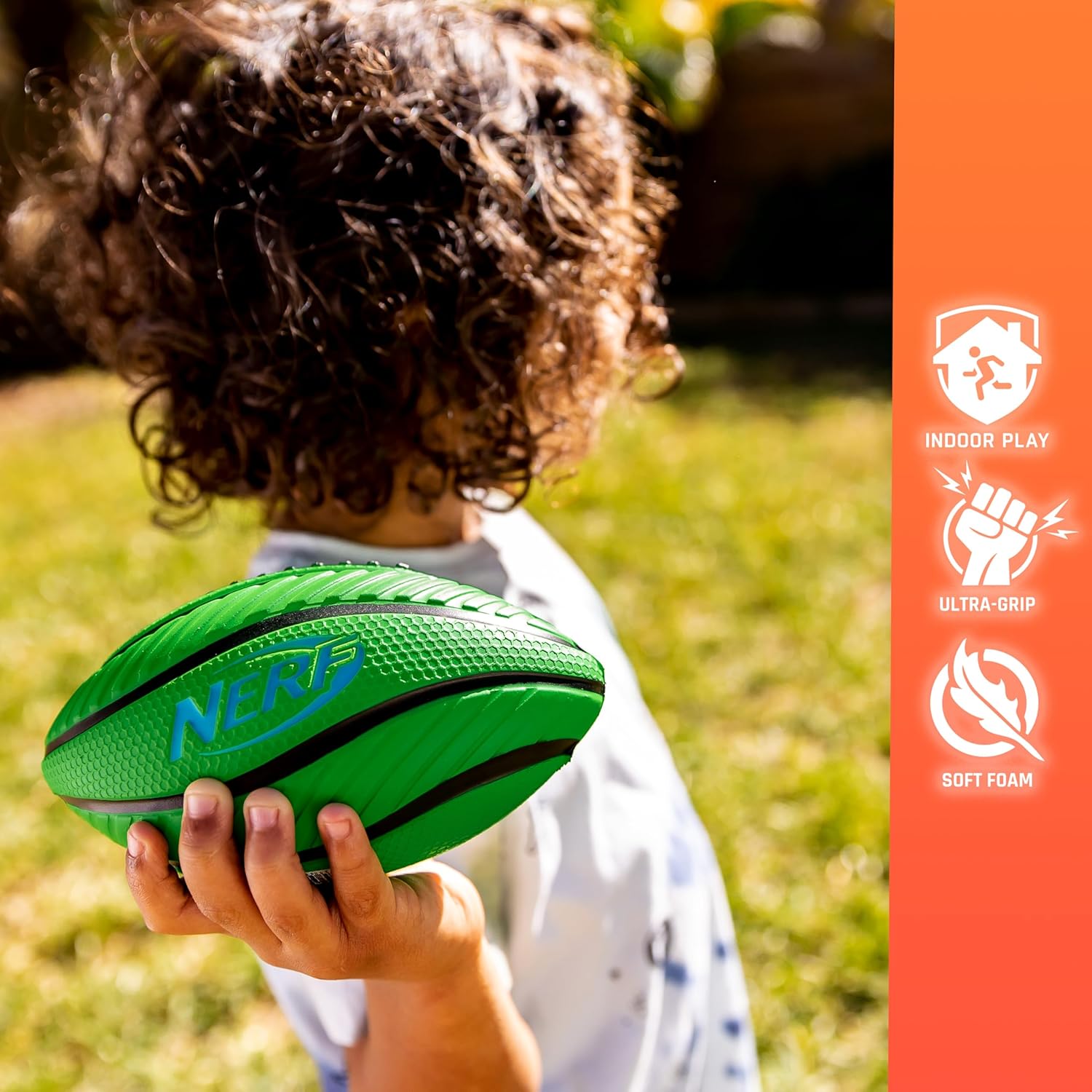 Nerf Mini Foam Sports Ball Set - Foam Football, Soccer Ball + Basketball Soft Sports Toy for Kids - Image 5