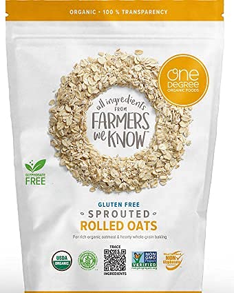 Gourmet Kitchn One Degree Organic Sprouted Rolled Oats, 3 Pack (5 lb Each Pouch, 15 lbs Total) - Family Size - Gluten-Free, Non-GMO, Plant-Based, Vegan - Image 4