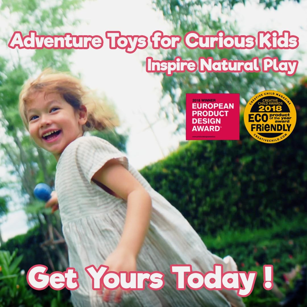 Taksa Toys Locomo Family 1 Open-Ended Waldorf Educational Outdoor Play Figures, Wooden Animal Montessori Toys for Kids 3 4 5 6 7+ for Childs Learning & Creativity Year Old, Gifts (Set of 5) - Image 3